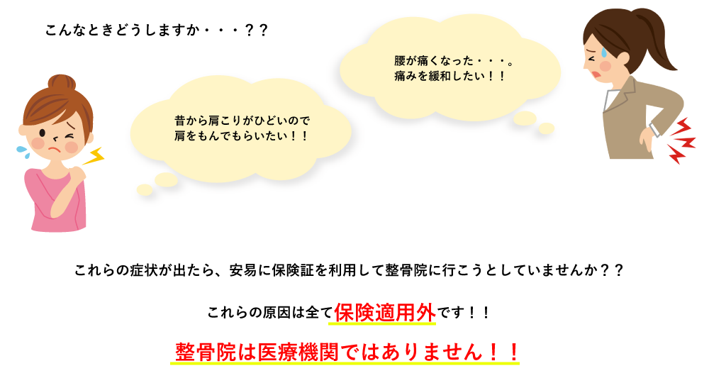 整骨院・接骨院を受診するとき